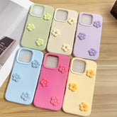 Papatya Pembe Çiçek Dekoratif Telefon Kılıfı – iPhone 12 / 13 / 14 Plus / 15 / 16 Pro Max Uyumlu