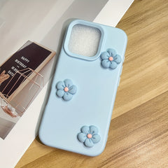 Papatya Pembe Çiçek Dekoratif Telefon Kılıfı – iPhone 12 / 13 / 14 Plus / 15 / 16 Pro Max Uyumlu