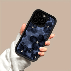 Cool Mavi Çiçek Desenli Telefon Kılıfı – Geniş iPhone Uyumluluğu