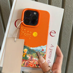 Sanatsal Manzara Tasarımlı Telefon Kılıfı – Romantik ve Şık