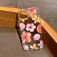 Lüks Hibiskus Çiçek Desenli Şeffaf Telefon Kılıfı – iPhone 16/15/14/13/12/11, XS, XR, X, 8, 7, Mini, Plus, Pro Max Serisi Uyumlu, Cadılar Bayramı Hediyesi, Paskalya Hediyesi, Kız Arkadaş, Erkek Arkadaş, Arkadaşlar veya Kendiniz İçin