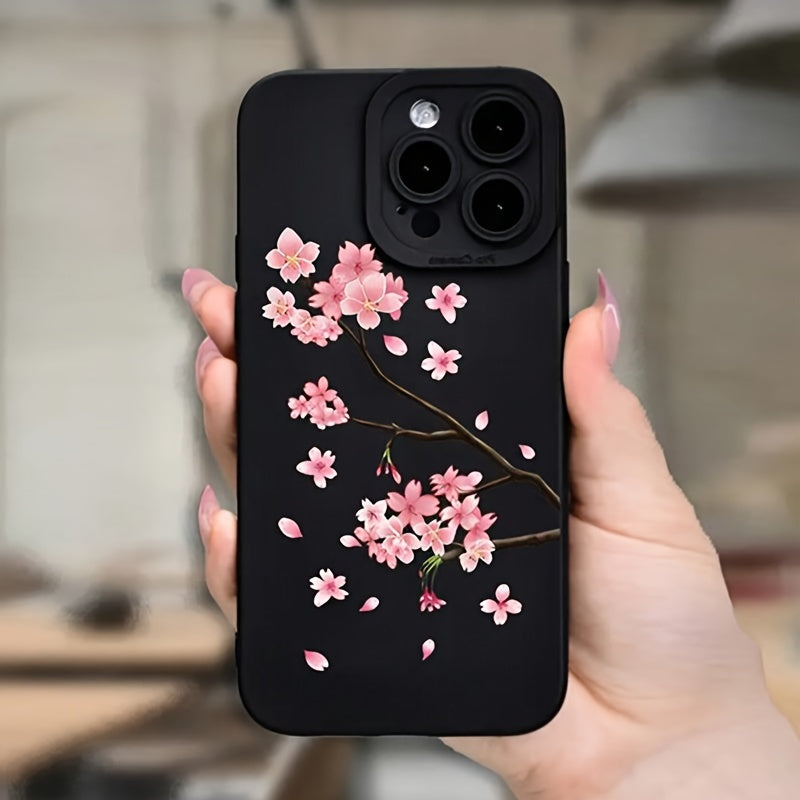 Sakura Desenli Telefon Kılıfı – iPhone Uyumlu