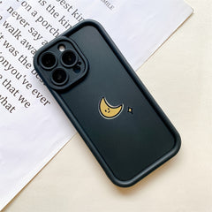 Cartoon Sun & Moon Soft-Touch TPU iPhone Kılıfı
