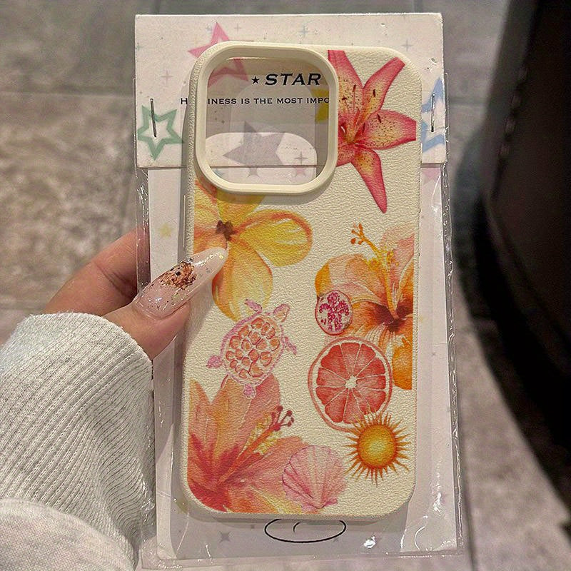 Renkli Çiçek Desenli, Taze ve Dekoratif Telefon Kılıfı