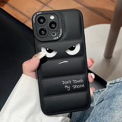 Yumuşak Kauçuk Anti-Şok ve Kaymaz Telefon Kılıf – Anime Desenli, Şişme Mont Tarzı