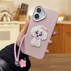 🐶 Nakışlı Sevimli Köpek Figürlü Telefon Kılıfı | Sıcacık & Tatlı Stil 🤍