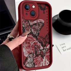 Sky Ladder Tam Ekran Kelebek Desenli iPhone Kılıfı