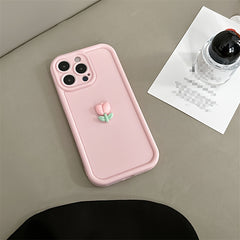 Şık Telefon Kılıfı – El Yapımı Sevimli Lale Desenli Telefon Kılıfı, iPhone 16/16 Plus/16 Pro/16 Pro Max, 15/15 Plus/15 Pro/15 Pro Max, 14/14 Plus/14 Pro/14 Pro Max, 13/13 Pro/13 Pro Max, 12/12 Pro/12 Pro Max, 11/11 Pro Max, 7/8 Uyumlu