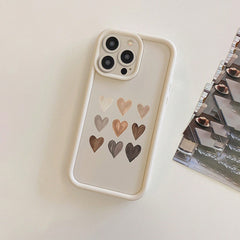 675 – Yaratıcı Kalp Desenli Telefon Kılıfı – iPhone 16/15/14/13/12/11 Serileri ile Uyumlu