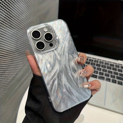 Lazer Tüy İplik Desenli Darbeye Dayanıklı Telefon Kılıfı