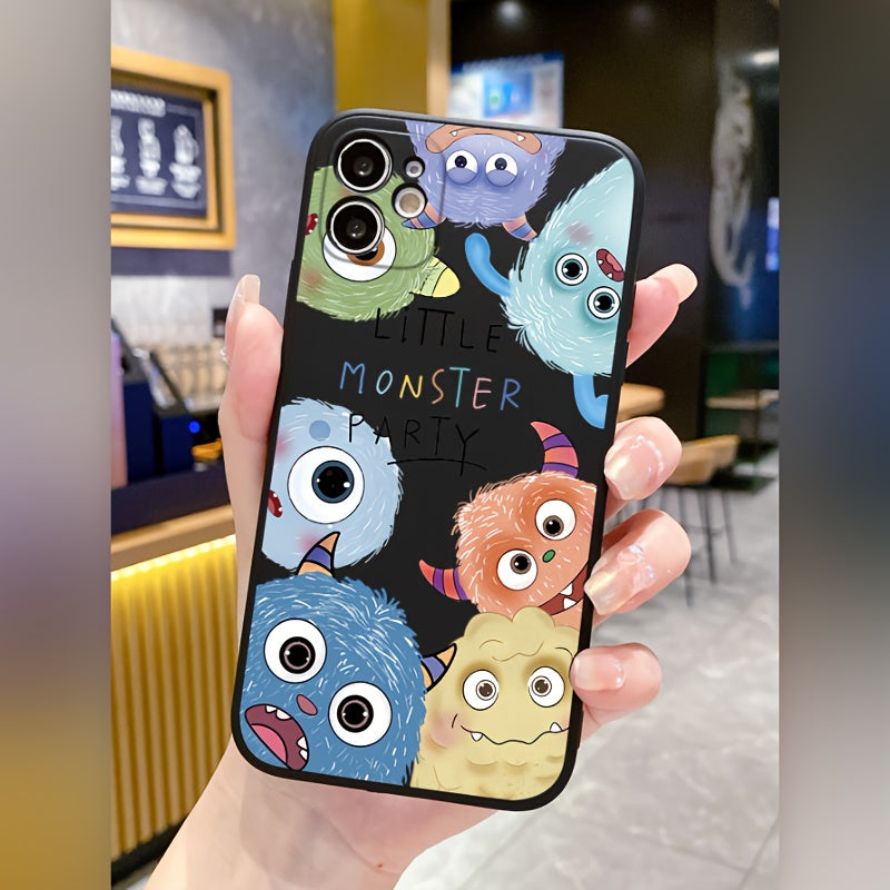 Little Monster Buzlu TPU Darbeye Dayanıklı Telefon Kılıfı