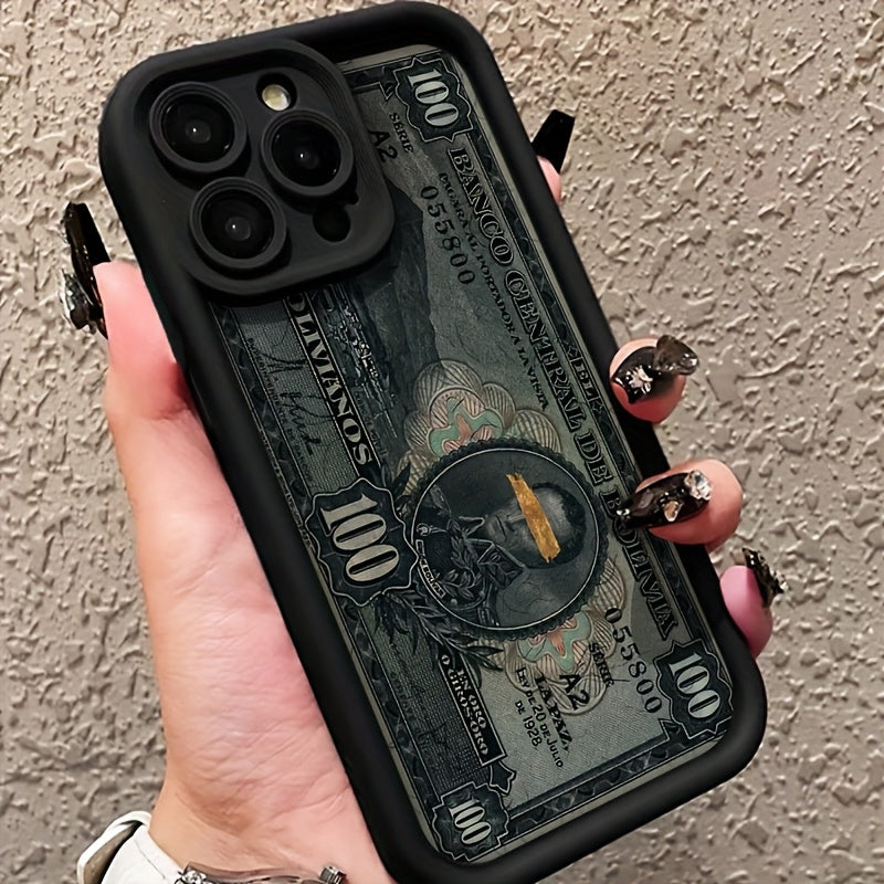 Banknot Desenli Tüm Yönlü Koruma Sağlayan iPhone Kılıfı