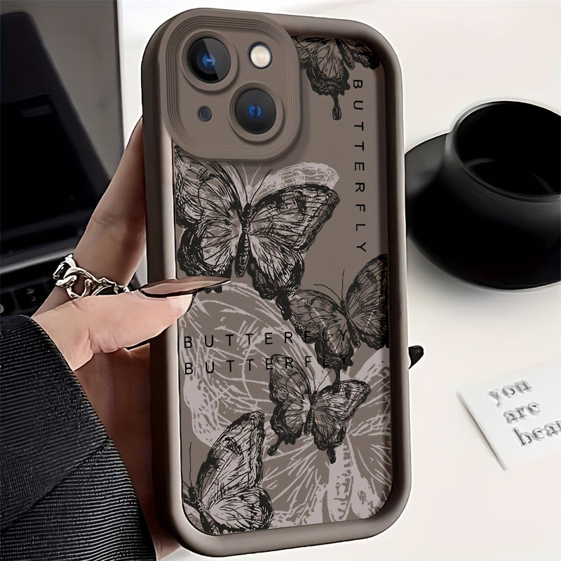 Sky Ladder Tam Ekran Kelebek Desenli iPhone Kılıfı