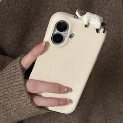 🐱 3D Uyuyan Kedi Detaylı Pembe Telefon Kılıfı | Soft & Cute Stil 🎀