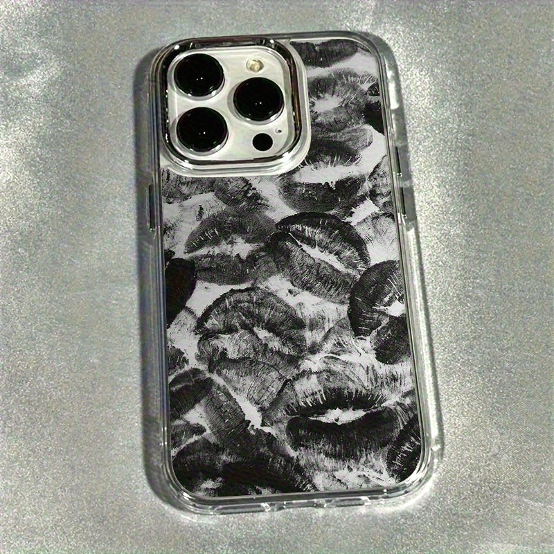 Yeni Niş Premium Tam Ekran Dudak Baskılı Telefon Kılıfı – Darbe Korumalı, Şık ve Dayanıklı, Estetik Tam Kaplama Anti-Düşme Koruma, iPhone 16/XR/11/12/13/14/15 Plus/Pro Max Uyumlu