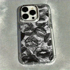 Yeni Niş Premium Tam Ekran Dudak Baskılı Telefon Kılıfı – Darbe Korumalı, Şık ve Dayanıklı, Estetik Tam Kaplama Anti-Düşme Koruma, iPhone 16/XR/11/12/13/14/15 Plus/Pro Max Uyumlu